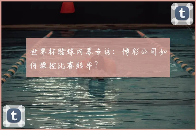 世界杯赌球内幕专访:博彩公司如何操控比赛赔率?